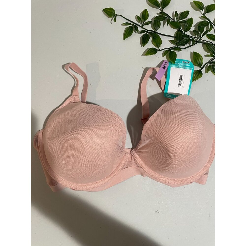 Maidenform Lightweight Pink Cushioned Underwire Bra With Adjustable Straps 36DD